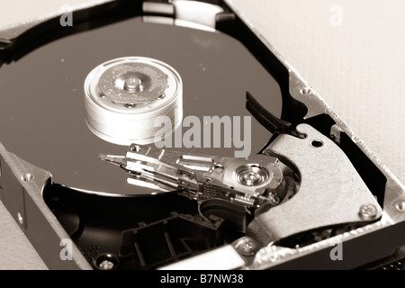 Macro photo - Hard Disk Drive Stock Photo