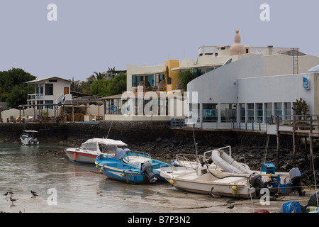 Ecuador Galapagos Santa Cruz Puerto Ayora waterfront Stock Photo