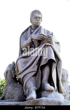 Sir Walter Scott statue Scott Memorial Edinburgh Princes Street Gardens Scotland UK writer author novelist Scottish Stock Photo