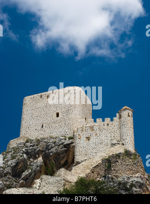 Twelfth Century Moorish Castle Olvera Andalucia Spain Stock Photo