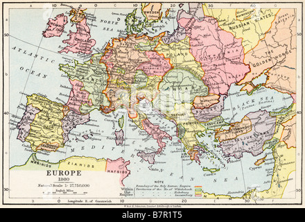 cartography, historical maps, map, Europe, prehistoric times, New Stone ...