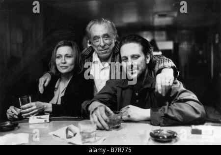 Barfly  Year: 1987 USA Faye Dunaway , Charles Bukowski (scenario), Mickey Rourke Director: Barbet Schroeder Shooting picture Stock Photo