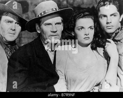 The Outlaw  Year: 1943  Director: Howard Hughes Walter Huston, Thomas Mitchell, Jack Buetel, Jane Russell Stock Photo