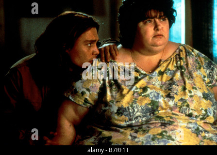 Gilbert Grape What's Eating Gilbert Grape  Year: 1993 USA Johnny Depp, Darlene Cates  Director: Lasse Hallström Stock Photo