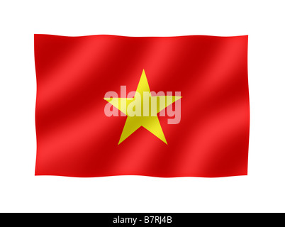 Vietnam Vietnamese Flag Stock Photo