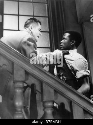 Blackboard Jungle  Year: 1955 USA Glenn Ford, Sidney Poitier  Director: Richard Brooks Stock Photo