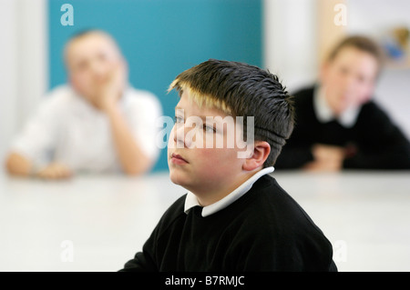 Secondary school. Pupils in classroom with teacher Stock Photo - Alamy