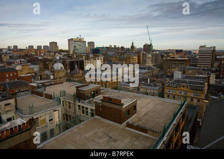 The view over Glasgow's rooftops as seen from the Mackintosh Tower Stock Photo