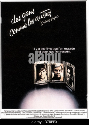 Ordinary People  Year: 1980 USA Director: Robert Redford Movie poster (Fr) Stock Photo