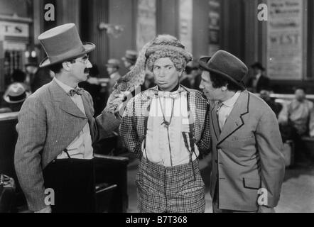 Go West  Year: 1940 USA Director : Edward Buzzell Groucho Marx, Chico Marx, Harpo Marx Stock Photo