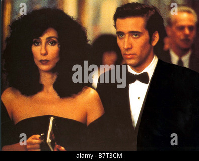 Eclair de lune Moonstruck  Year: 1987 USA Cher, Nicolas Cage USA : 1987  Director :Norman Jewison Stock Photo