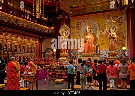 Chinatown Outram Singapore New Buddha Tooth Relic Temple Stock Photo