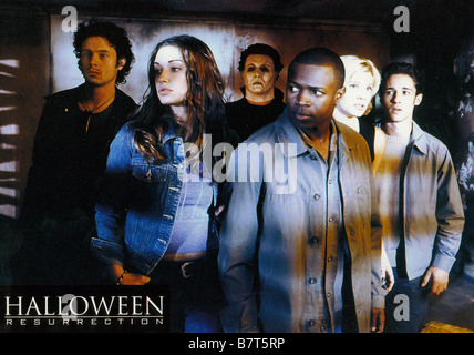 Halloween Resurrection Halloween: Resurrection  Year: 2002 USA Bianca Kajlich, Sean Patrick Thomas right side; Thomas Ian Nicholas behind: Brad Loree  Director: Rick Rosenthal Stock Photo