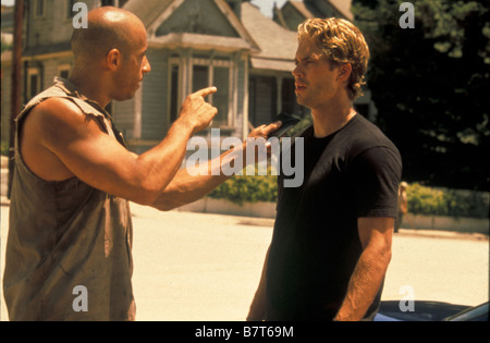 The Fast and the Furious  Year: 2001 USA Paul Walker, Vin Diesel  Director: Rob Cohen Stock Photo