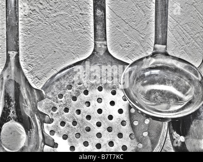 Kitchen Cooking Utensils Detail Stock Photo
