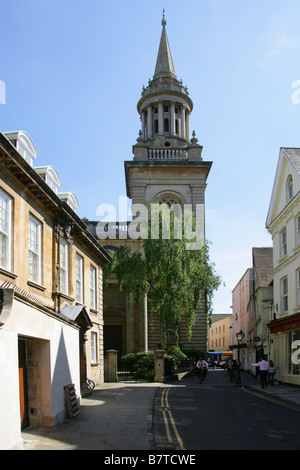 All Saints Church from Turl Street, Oxford, Oxfordshire, UK Stock Photo