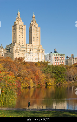 Autumn scene in Central Park New York Stock Photo