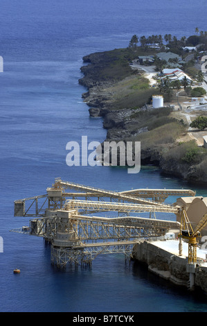 Flying Fish Cove, also called The Settlement, on Christmas Island, Western Australia. Stock Photo