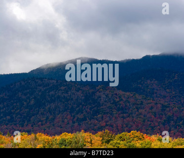 Fall foliage in the Adirondacks of New York October 6 2008 Stock Photo