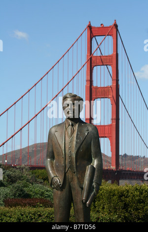 Statue Of Joseph Strauss, Designer Of The Golden Gate Bridge, San ...