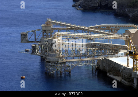 Flying Fish Cove, also called The Settlement, on Christmas Island, Western Australia. Stock Photo