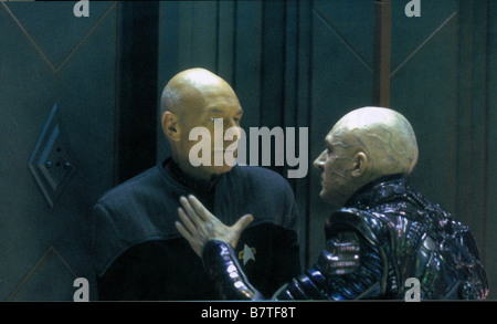 Star Trek Nemesis Year: 2002 USA Tom Hardy, Patrick Stewart  Director: Stuart Baird Stock Photo