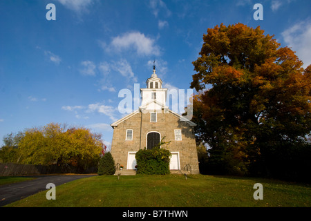 A church in Au Sable Forks New York October 6 2008 Stock Photo