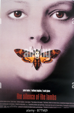 The Silence of the Lambs Year: 1991 USA Director: Jonathan Demme Poster (USA) Stock Photo