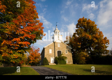 A church in Au Sable Forks New York October 6 2008 Stock Photo