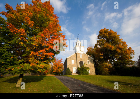 A church in Au Sable Forks New York October 6 2008 Stock Photo