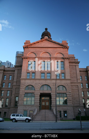 the old county coutrhouse in Fort Worth , Texas, near Dallas Stock Photo