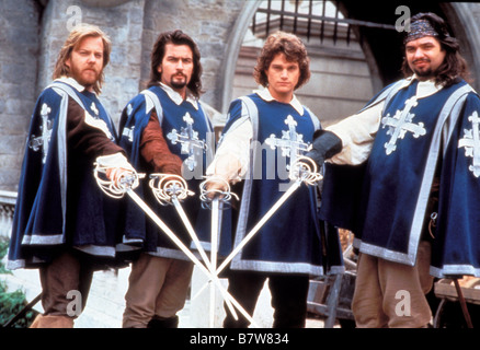 The Three Musketeers  Year: 1993 USA Kiefer Sutherland, Charlie Sheen, Chris O'Donnell, Oliver Platt  Director: Stephen Herek Stock Photo