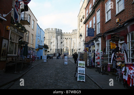 Souvenir shops near Windsor Castle Stock Photo