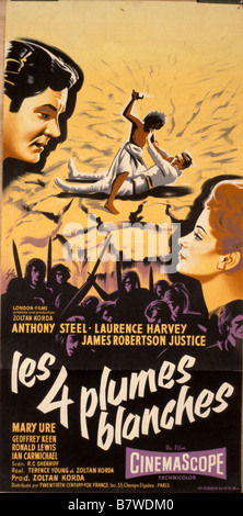 Les quatre plumes blanches Storm Over the Nile  Year: 1955 - uk affiche, poster  Director: Zoltan Korda Terence Young Stock Photo