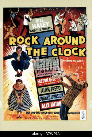 Rock Around the Clock Rock Around the Clock  Year: 1956 USA affiche, poster  Director: Fred F. Sears Stock Photo