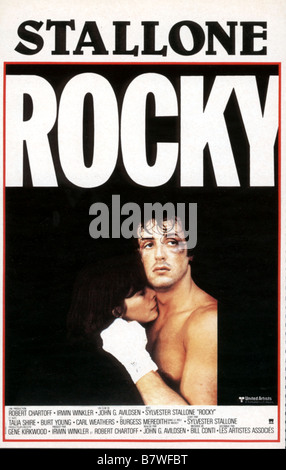 Rocky  Year: 1976 USA Director: John G. Avildsen Sylvester Stallone  Movie poster Stock Photo