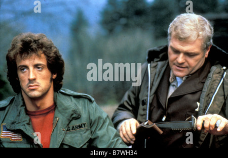 First Blood  Year: 1982 USA Director: Ted Kotcheff Sylvester Stallone, Brian Dennehy Stock Photo