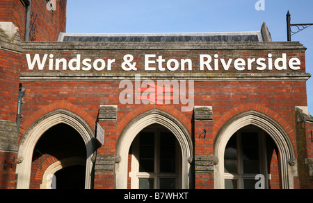 Windsor &  Eton Riverside railway station (detail) Stock Photo