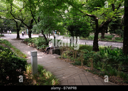 Ueno Park (its official name is 'Ueno Onshi Koen' which means 'Ueno Imperial Gift Park). Tokyo. Japan Stock Photo