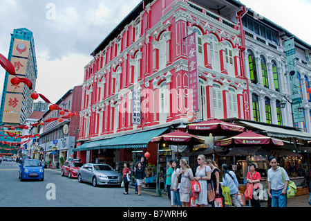 Singapore Chinatown china chinese streetshop store market centre downtown Stock Photo