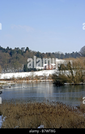 Amwell quarry Nature Reserve Stock Photo