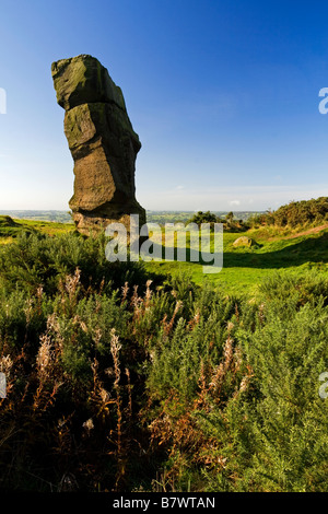 Stone column at Alport Heights near Wirksworth in the Derbyshire Peak District England UK Stock Photo