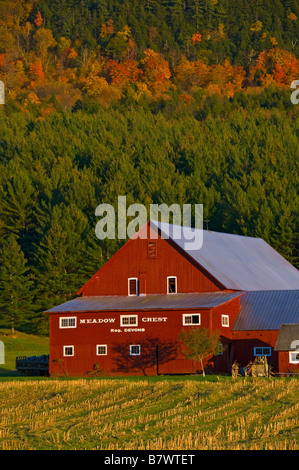 Vermont USA Autumn scenery in the Mad River Valley Stock Photo
