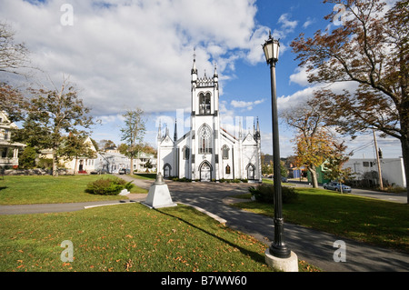 St John's Anglican church Lunenburg, Nova Scotia, Canada Stock Photo