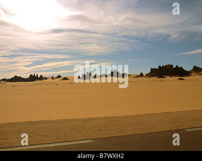 the Sahara Desert near Djanet, Algeria Stock Photo