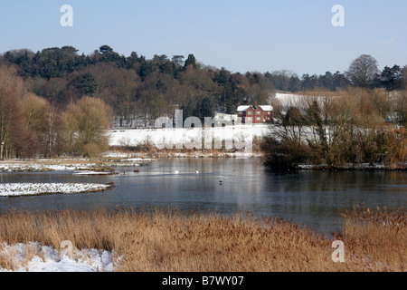 Amwell quarry Nature Reserve Stock Photo