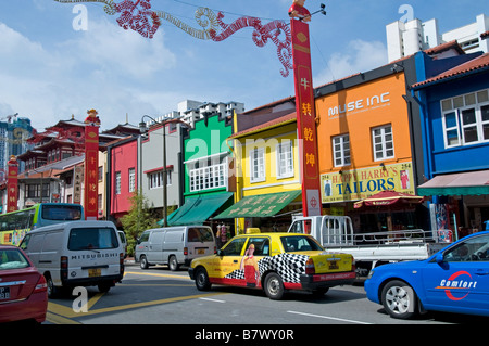 Singapore Chinatown china chinese streetshop store market centre downtown Stock Photo