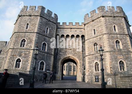 Windsor Castle, King Henry VIII Gate (main entrance) Stock Photo