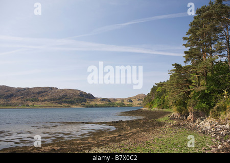 Loch Ewe, a sea loch on the west coast, Ross and Cromarty district, Northwest Highlands of Scotland, Great Britain Stock Photo