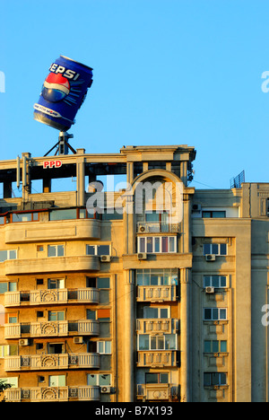 Bucharest, Romania. Communist-era apartment buildings in the Colentina ...